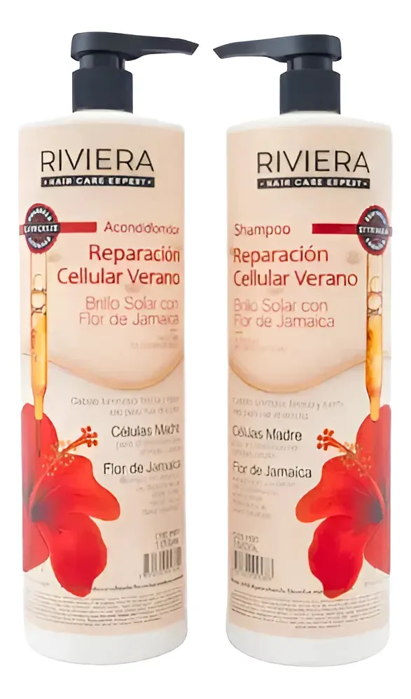 Kit Shampoo Y Acond. Riviera Reparación Cellular Verano 1l