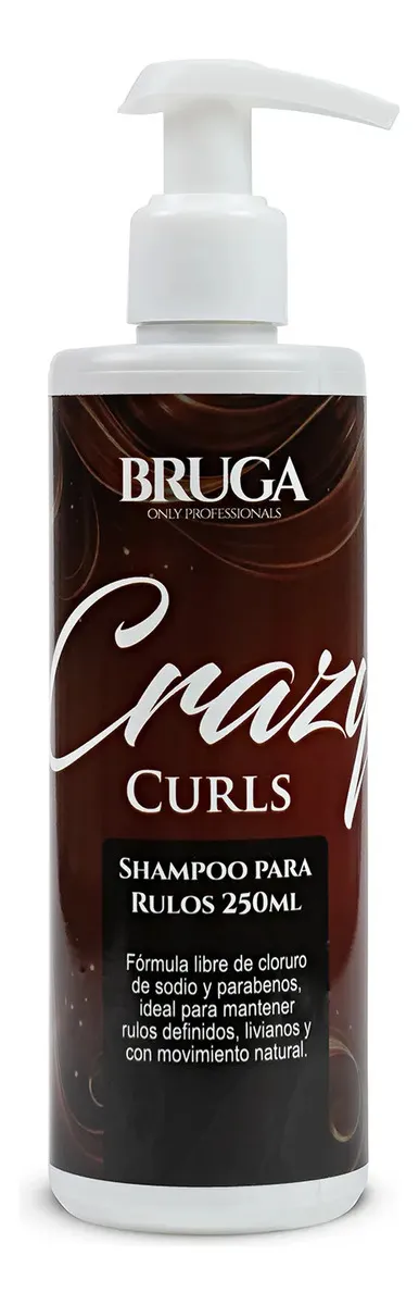 Shampoo Para Rulos Crazy Curls Bruga 250ml 1