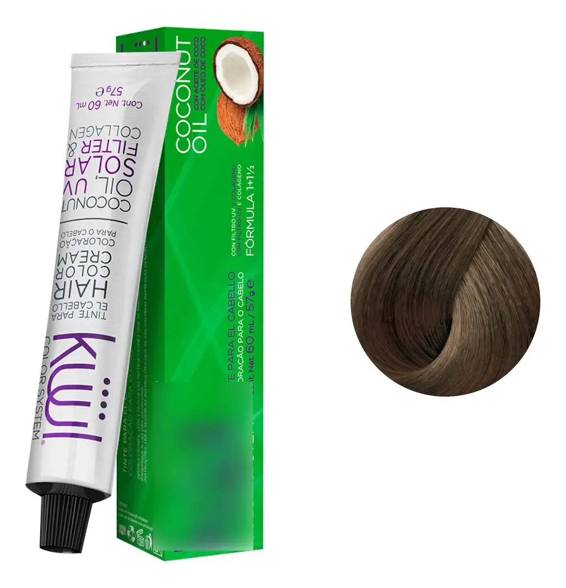 Tintes Kuul 60ml Tono 7.1 Rubio Cenizo 7.1 Rubio Ceniza