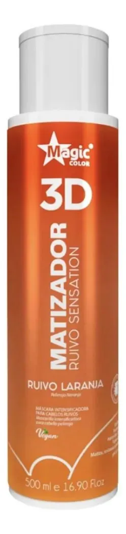 Matizador Para Cobre Magic Color 3d Rubio Naranja  500ml Pelirrojo 1