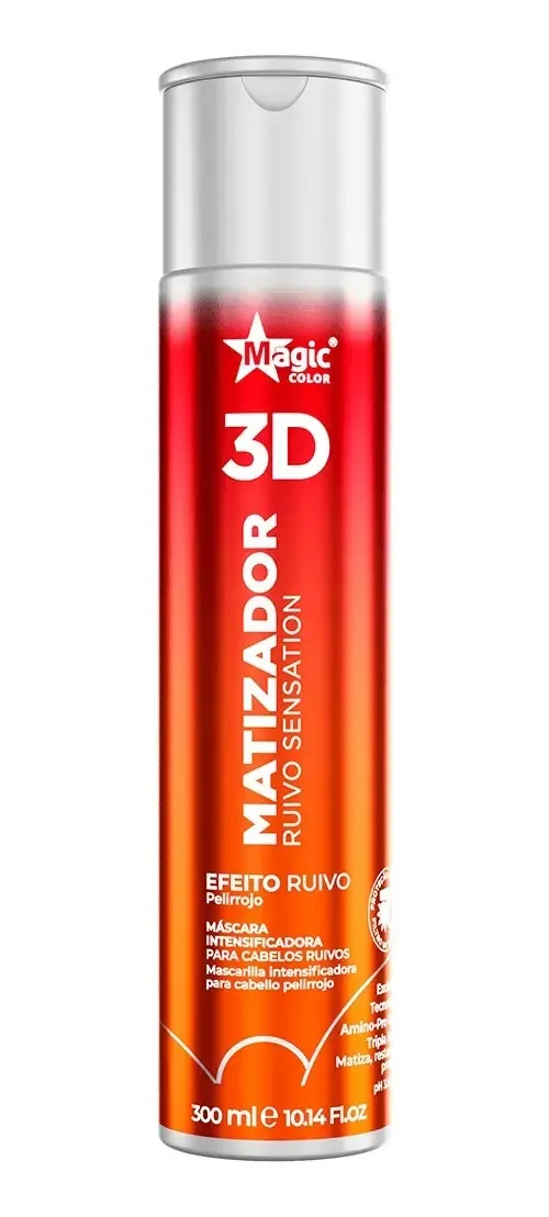 Matizador Magic Color 3d Ruivo Sensation - 300ml Pelirrojo