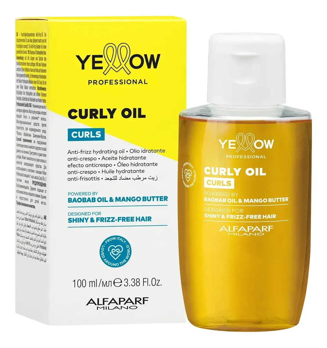 Aceite Yellow Alfaparf Curly Curly Oil Curls 100ml