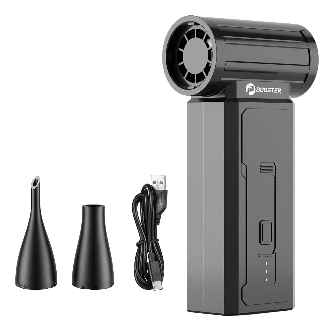 Sopladora Booster W01 Portátil Para Polvo Y Limpieza De Autos Negro