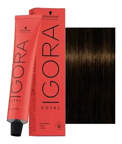 Tinte Permanente En Crema Igora Royal Tubo De 60g Tono 4-6