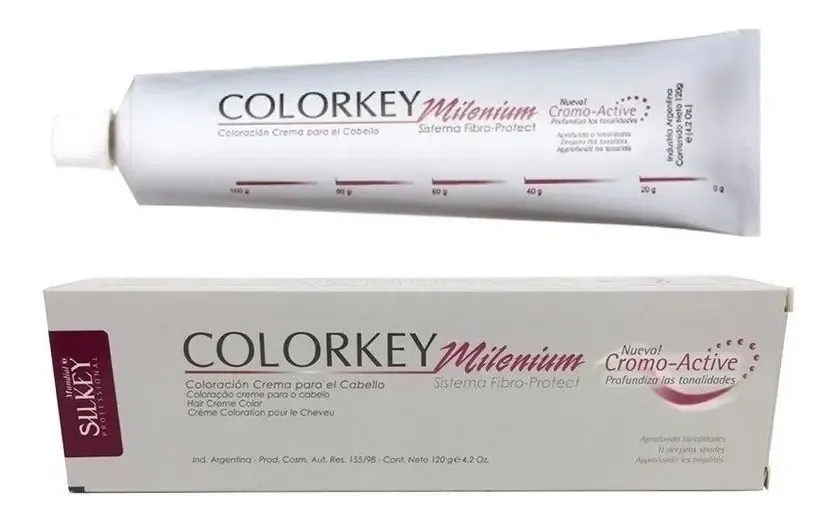 Tinta Silkey Mundial Colorkey Milenium Tono 8.40 Rubio Claro Cobrizo Intenso 1