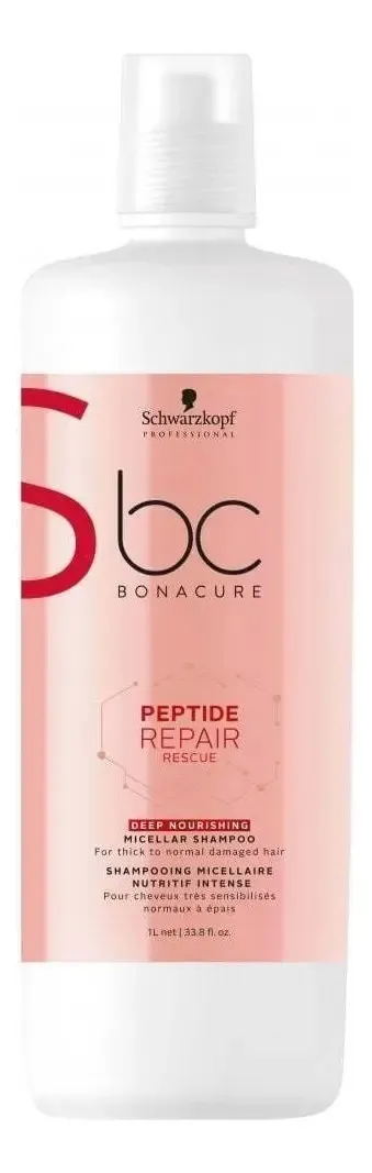 Shampoo Schwarzkopf Bc Deep Nourishing Micellar 1 Litro