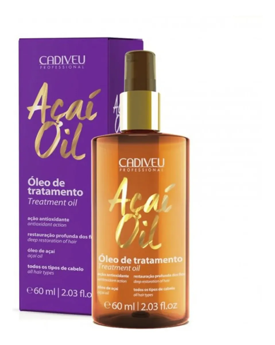 Aceite De Tratamiento Açaí Oil Cadiveu Professional 60ml 1