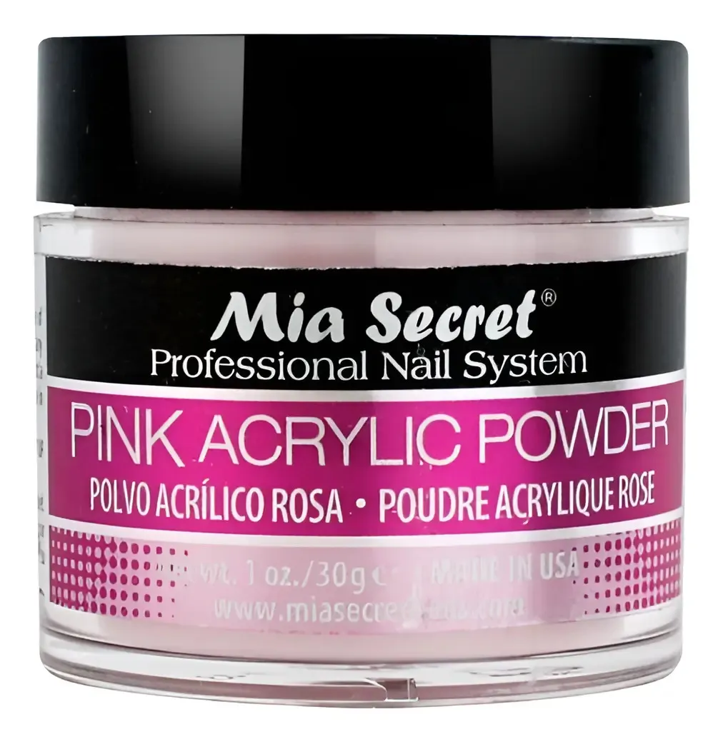 Polvo Acrilico Rosado Mia Secret 30 Grs / Uñas Esculpidas Rosado
