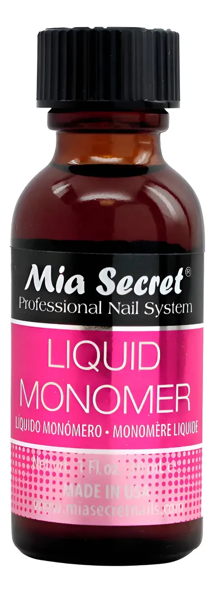 Monomero Liquido 30ml Mia Secret Profesional Uñas Esculpidas Sin Color
