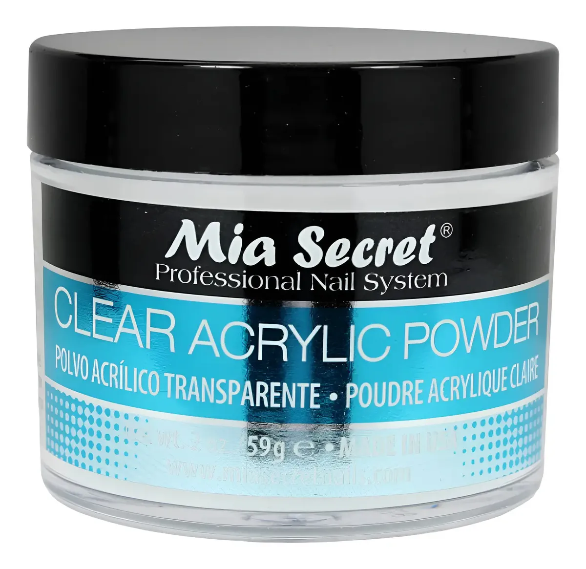 Polvo Acrilico Transparente Mia Secret Uñas Esculpidas X 59g Transparente