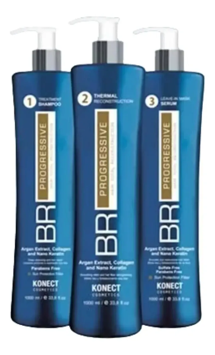 Kit Progresivo Konect Br Tratamiento Thermal 3x1000ml