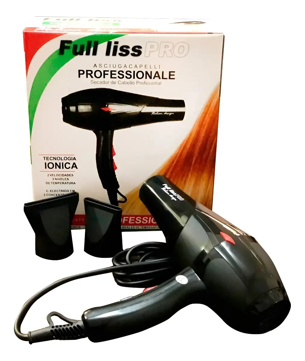 Secador Profesional Full Liss Pro Professionale Negro