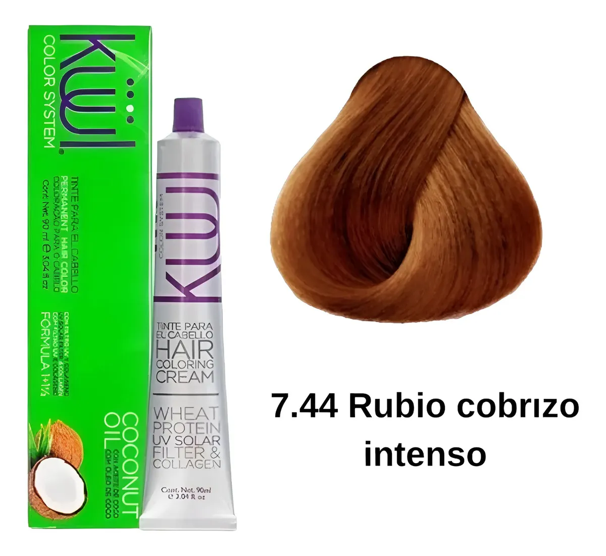 Tinta Kuul Permanente Con Aceite De Coco