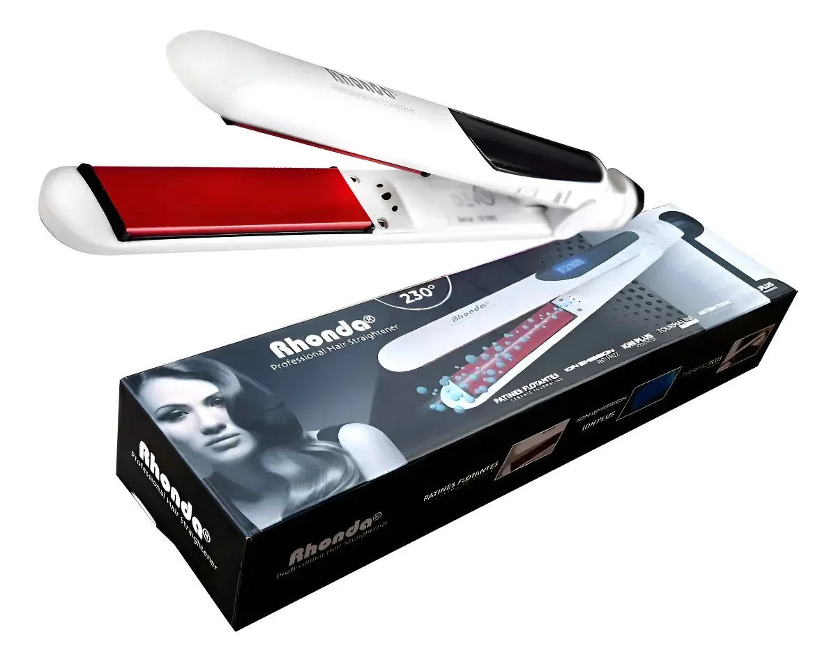 Plancha Rhonda® Professional Hair Straightener 230° Blanco 1