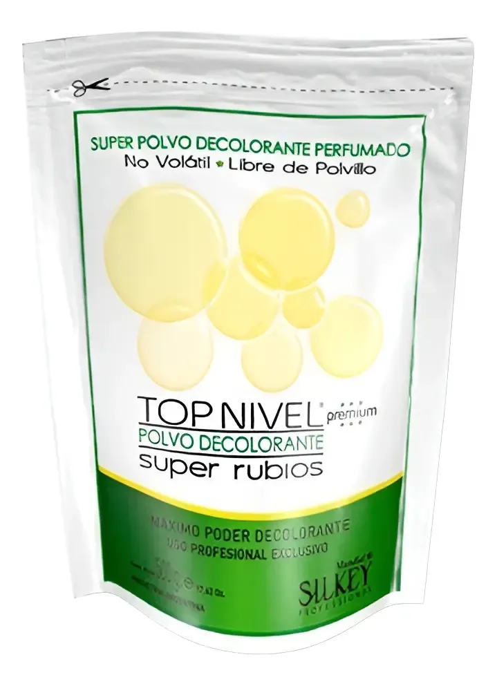 Polvo Decolorante Silkey Super Rubios 500g Luz Blanca