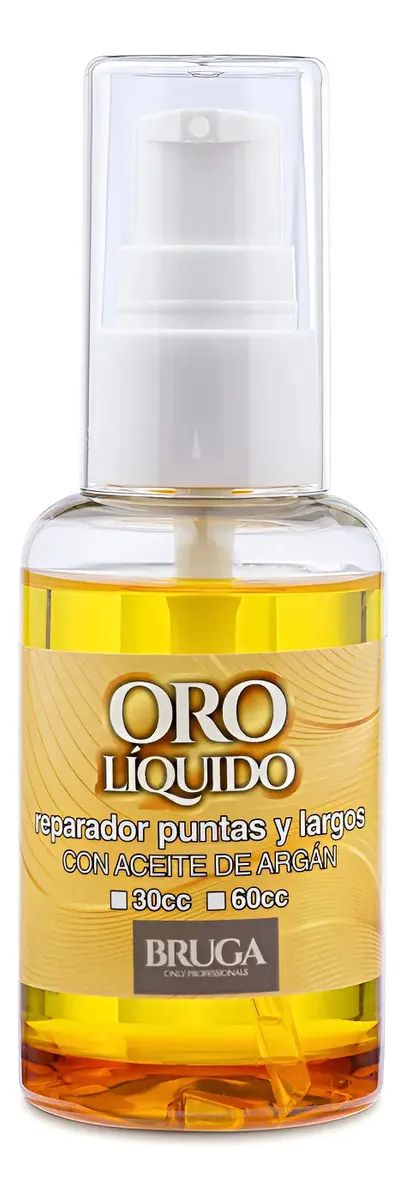 Reparador De Puntas Bruga Oro  60 Ml Argan 1
