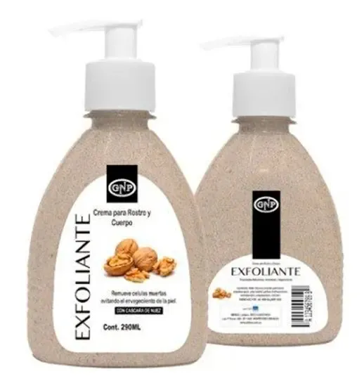 Crema Exfoliante Gnp Cáscara De Nuez 290cc Todo Tipo De Piel
