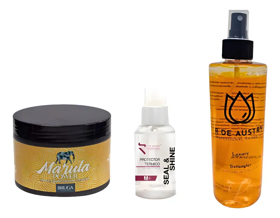 Kit De Aceite Reparador, Protector Termico Y   Máscara 1