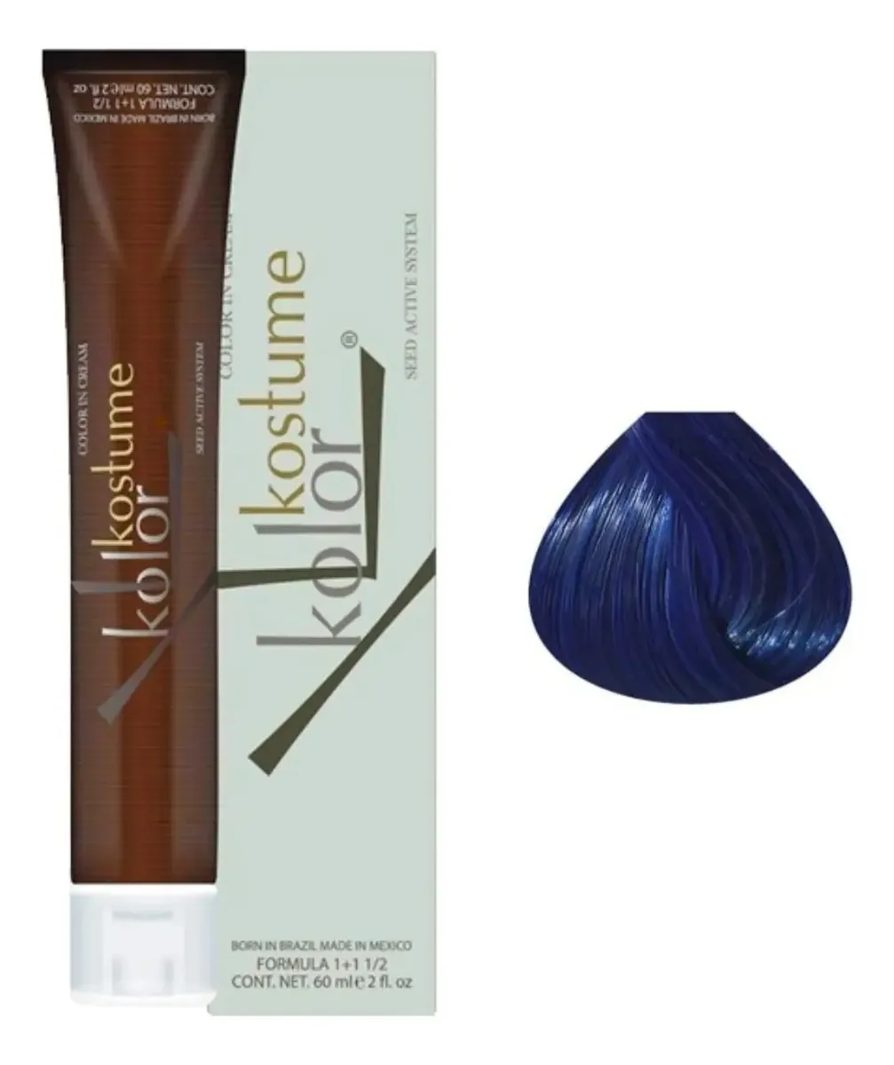 Tinta Kostume Kolor Crazycolors Azul 60ml 1a 1
