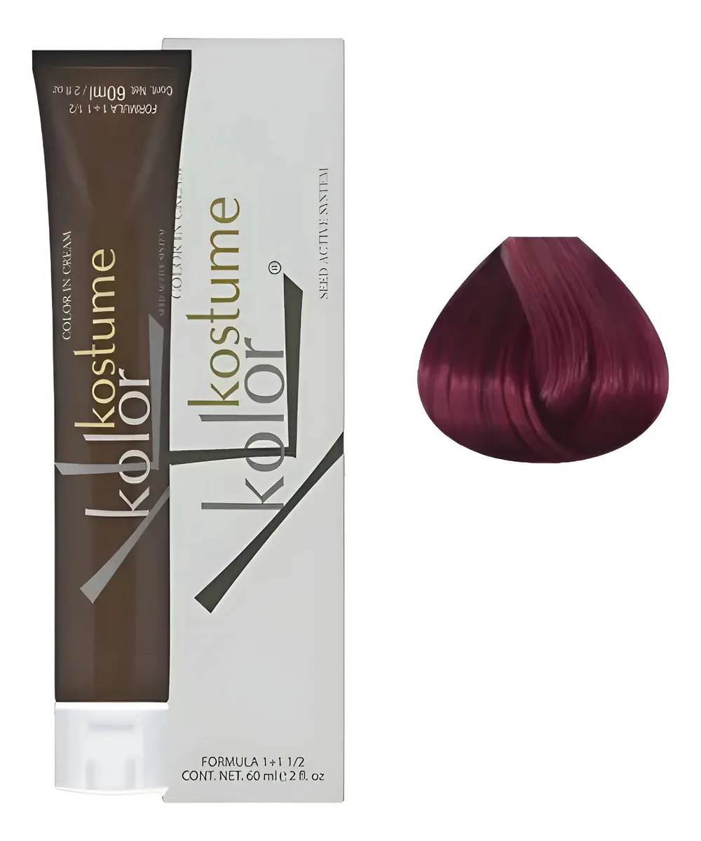Tinta Kostume Kolor 8.26 Rubio Claro Violeta Rojo 60ml 8.26 Marsala
