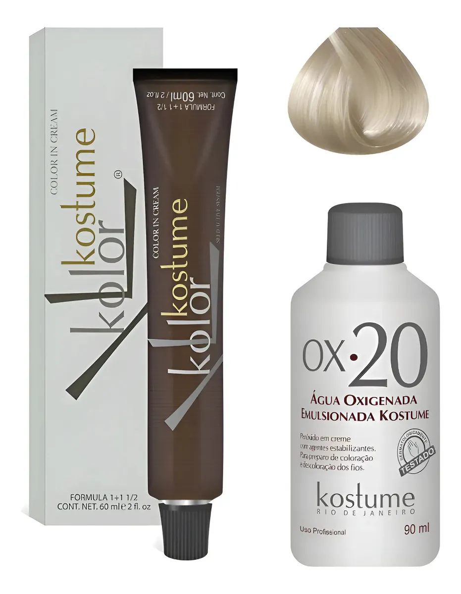 Tinta Kostume 12.89 Rubio Extra Claro Perla Intenso 60ml 1a