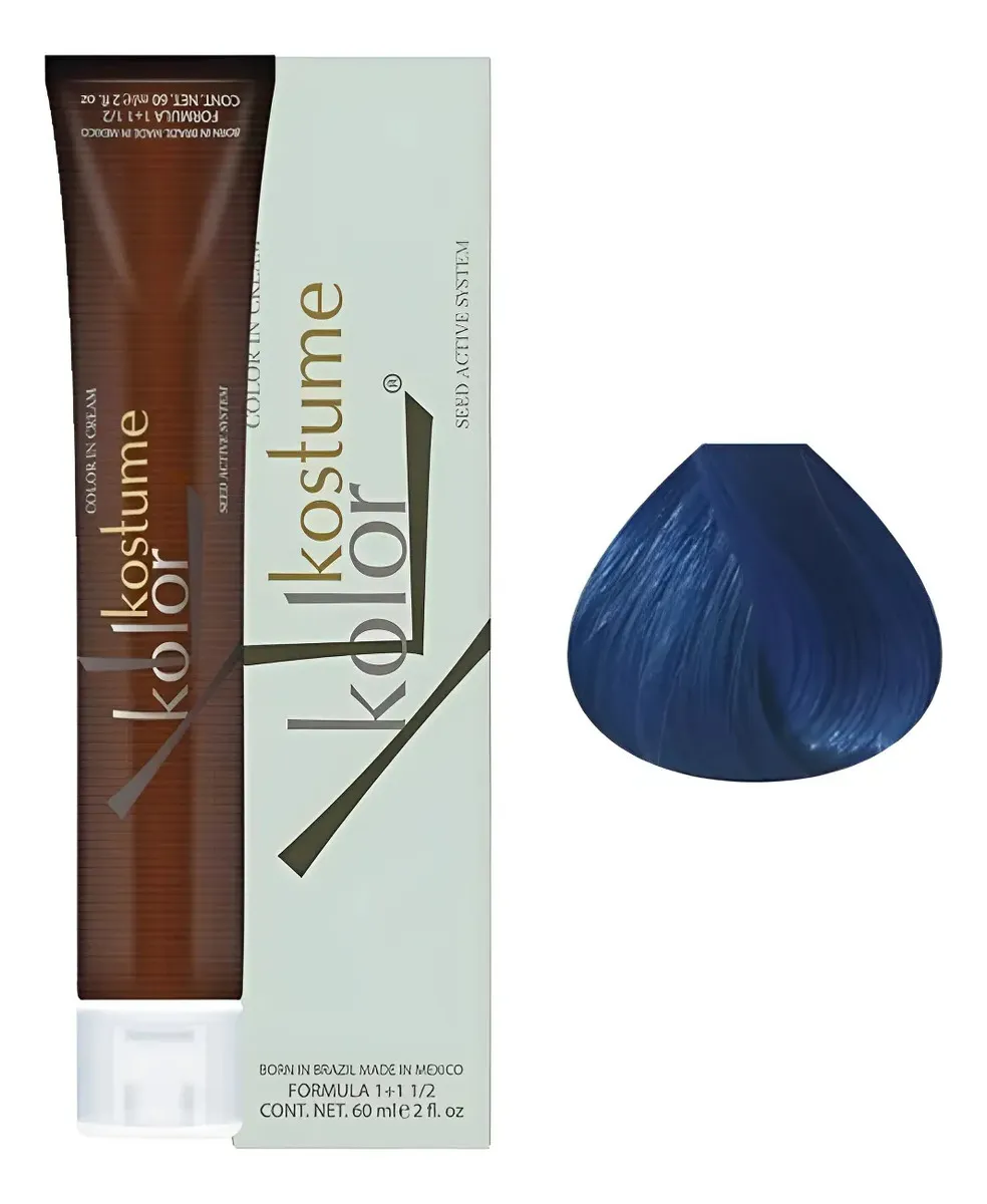 Tinta Kostume Kolor Crazycolors Blue Jeans 60ml Acuarela Blue Jeans 1