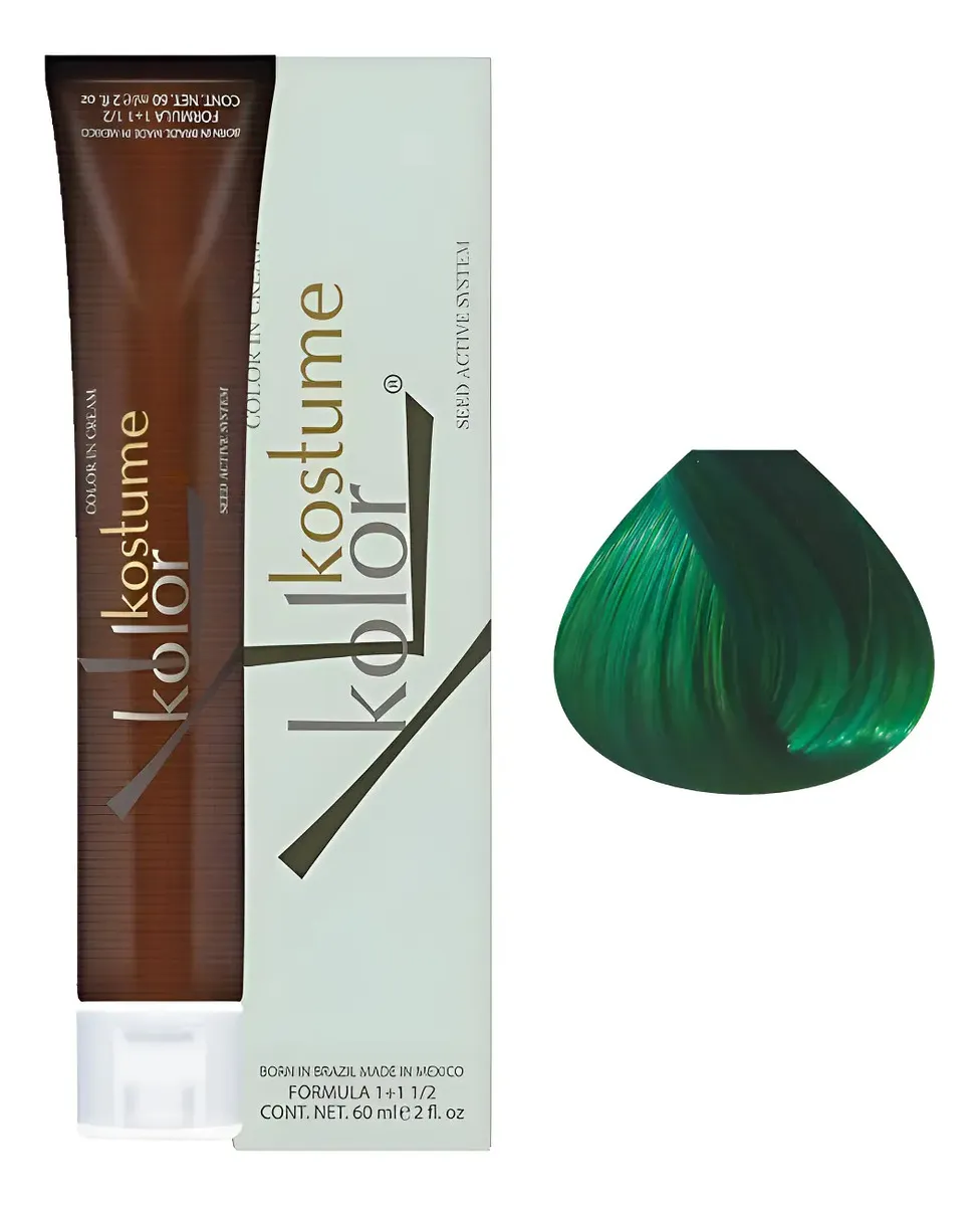 Tinta Kostume Kolor Crazycolors Green 60ml 1a 1