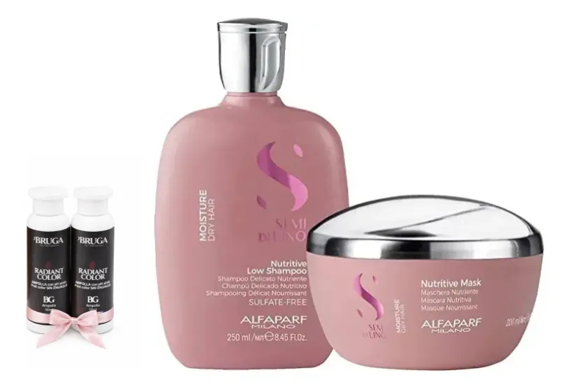 Kit De Nutricion Alfaparf Moisture, Shampoo Y Mascara 1