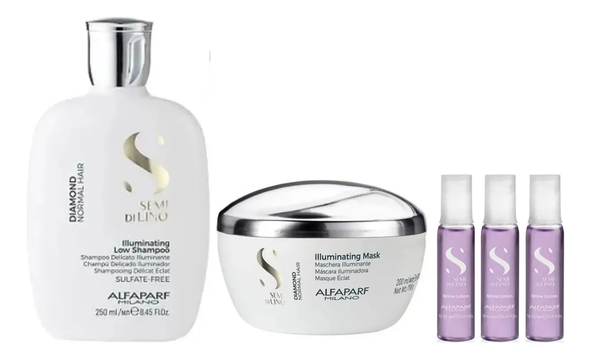 Kit Alto Brillo Alfaparf Semi Di Lino Diamond 1