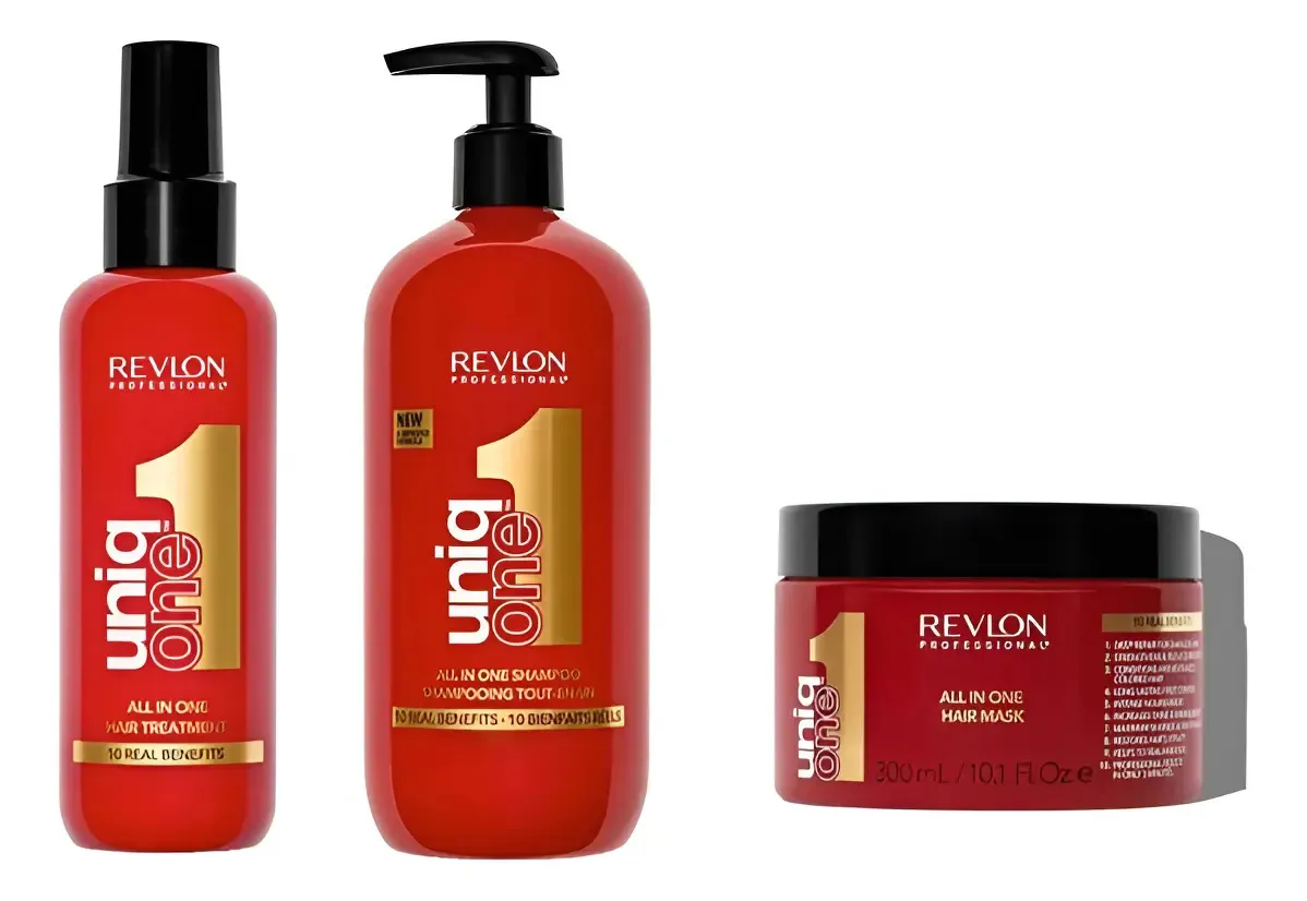 Kit Uniqueone Revlon Para Cabellos Dañados,3 Super Productos 1