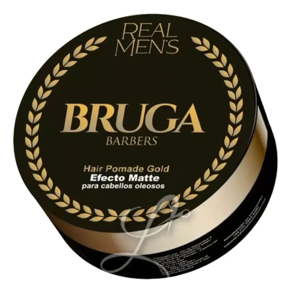 Pomada Bruga Barbers Gold Efecto Mate Para Cabello Graso Matte