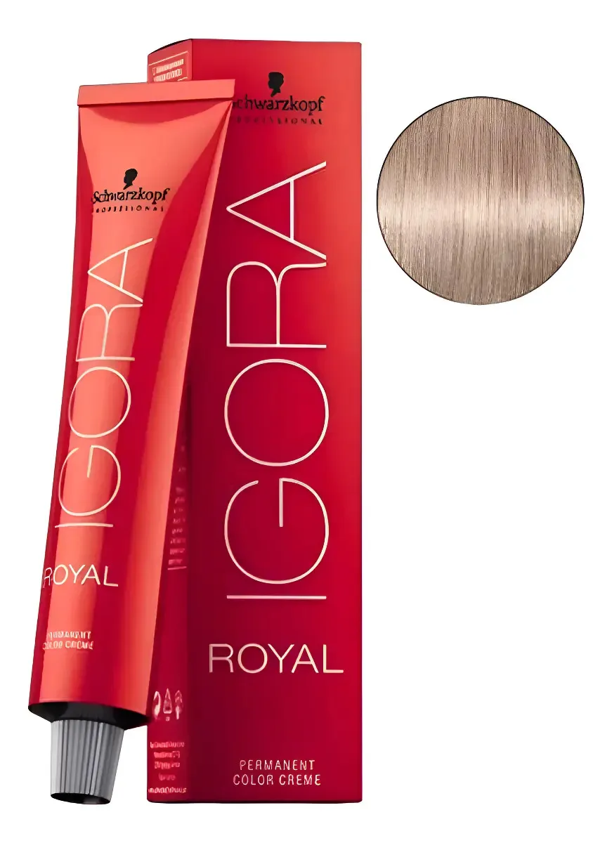 Igora Royal 9.1 Rubio Muy Claro Ceniza 60ml 9-1 1