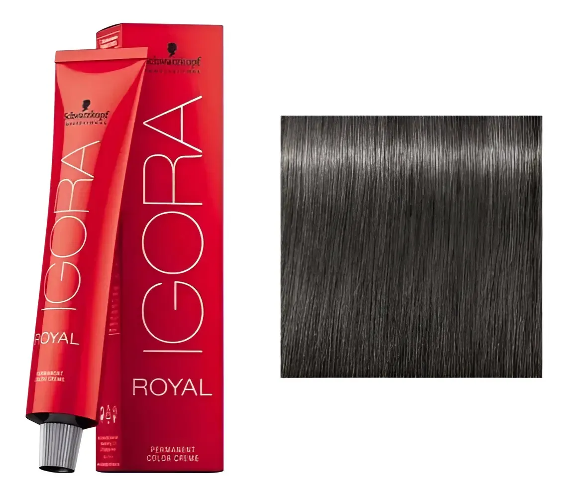 Tinta Igora Royal 60 Ml N°6.12 Rubio Oscuro Ceniza Humo 6-12 1