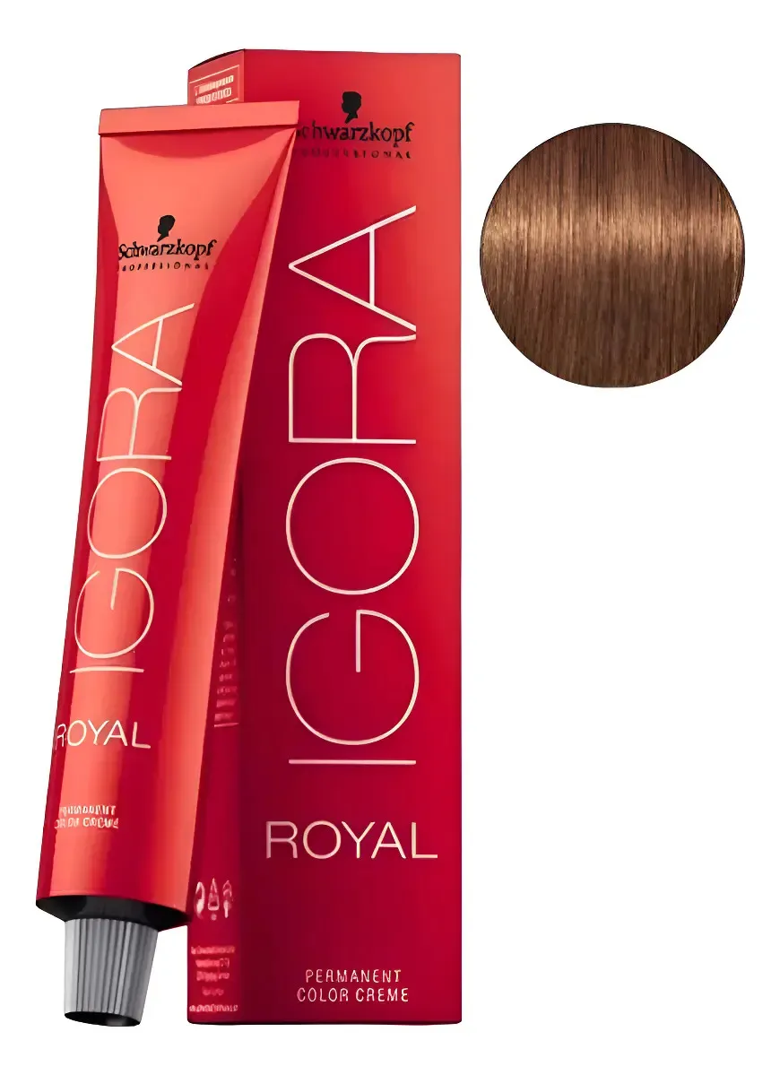 Tinta Igora Royal 60 Ml N°7.55 Rubio Medio Dorado Intenso 7-55 1