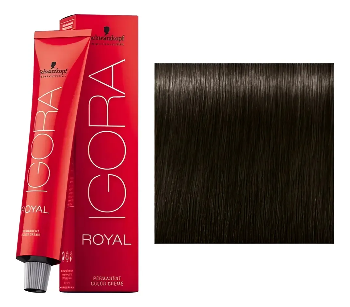 Tinta Igora Royal 60 Ml N°4.13 Castaño Medio Ceniza Mate 4-13