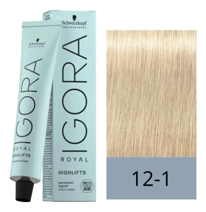 Igora Royal Highlifts 12-1 Super Aclarante Ceniza 60ml 12-1 Super Aclarante Ceniza 1