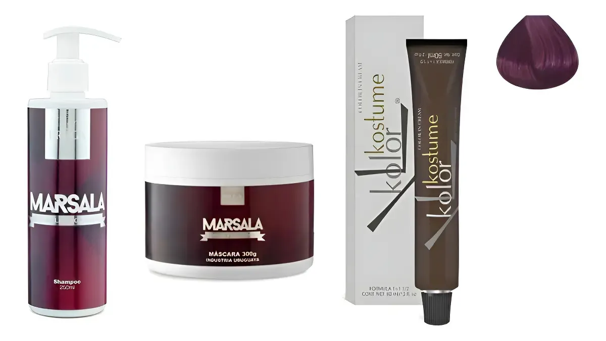 Kit Shampoo  Y Mascara Bruga Marsala Y Tinta Kostume 6.26 6.26 1