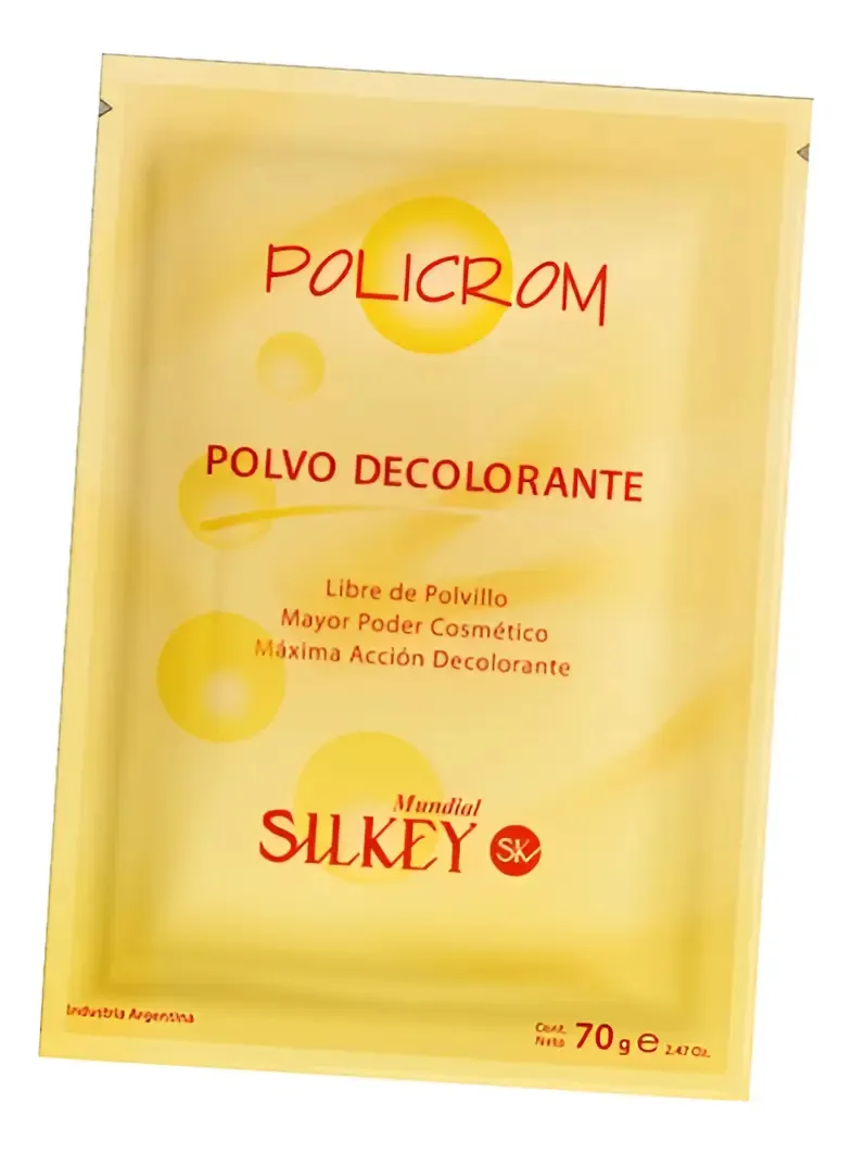 2 Polvos Decolorantes Silkey Policrom 70g Cada Uno Único 1