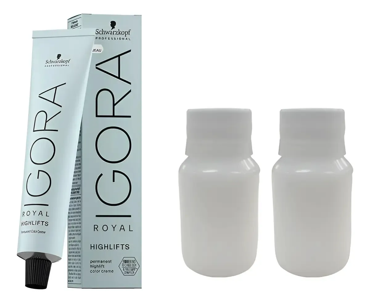 Kit Igora Royal Highlifts 60ml + Oxidante 20 Vol 120ml 1