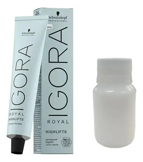 Kit Tinta Igora Royal Highlifts 60ml + Oxidante 20vol 60ml