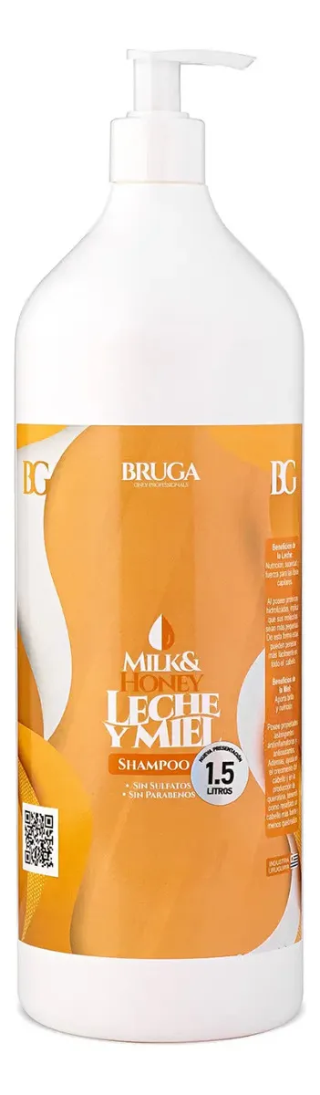 Shampoo O Acondicionador Bruga Milk And Honey 1,5l Nutricion 1