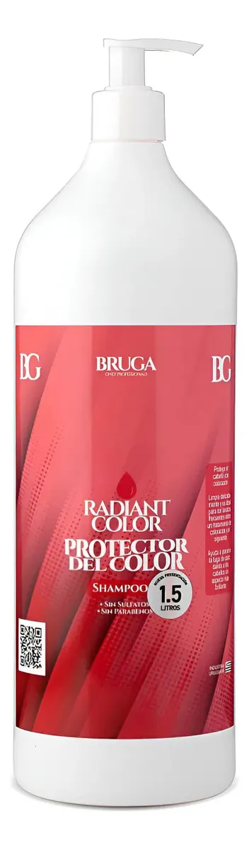 Shampoo O Acondicionador Bruga 1,5 Litros Cabellos Con Color 1