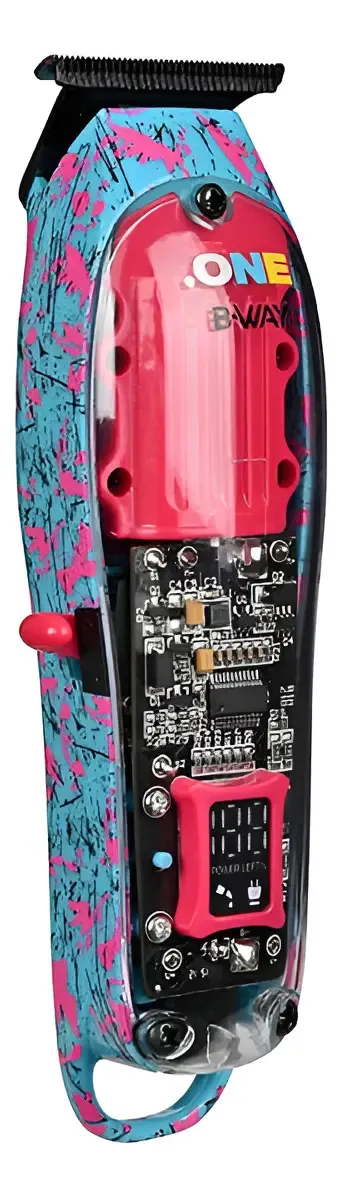 Patillera Bway One Trimmer Celeste Y Rosado