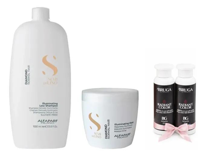Kit Shampoo Y Máscara Diamond Alfaparf 1litro