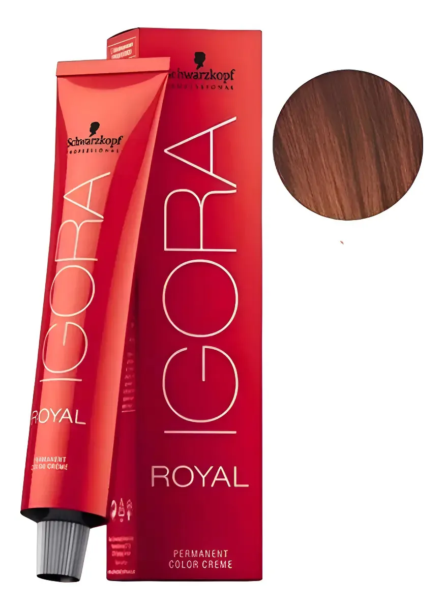 Igora Royal 60ml N° 5.7 Castaño Claro Cobrizo 5.7 Castaño Claro Cobre 1