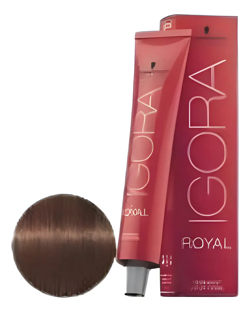 Igora Royal 60ml N° 6.68 Rubio Oscuro Marron Rojo  6-68 1