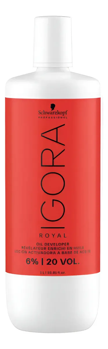 Oxidante Igora Royal Schwarzkopf Al 6% 20 Vol 1 L Sin Tono