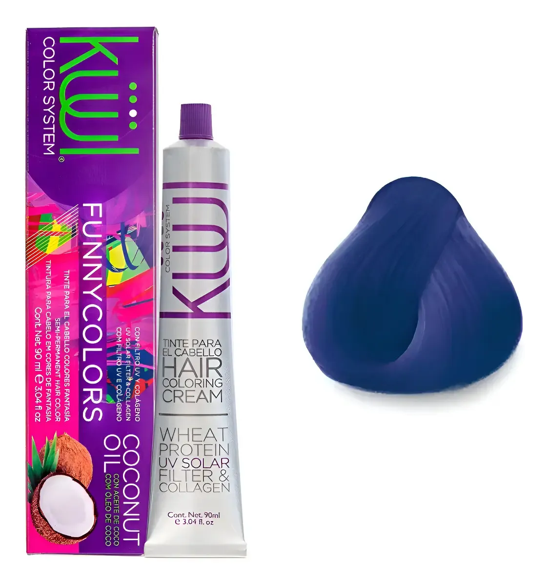 Tinta Kuul Fantasia Color Funny Azul 90ml  Azul 1