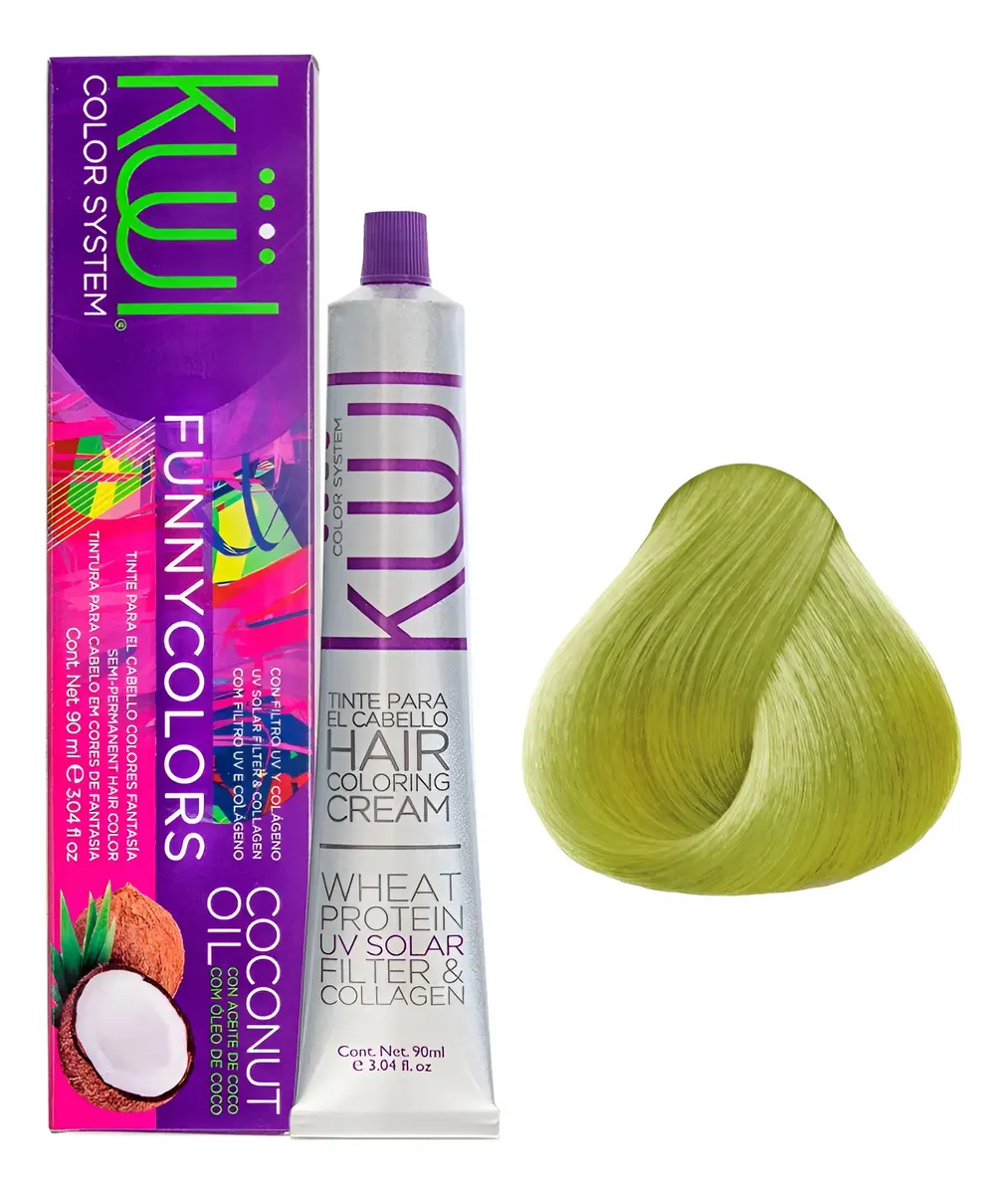 Tntura Kuul Color System Funny Colors Tono Verde Pera 90ml Verde Pera