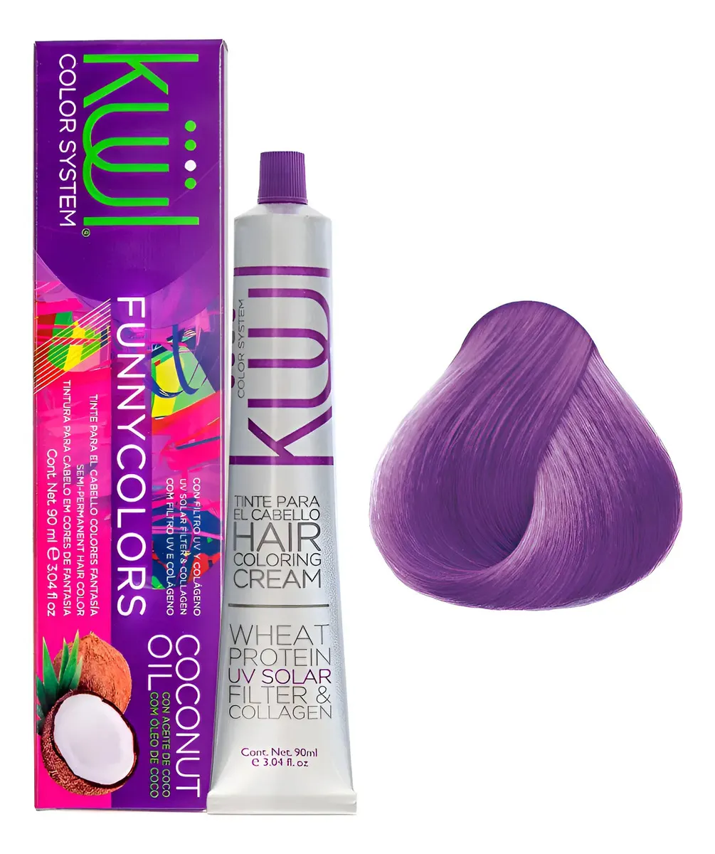 Tntura Kuul Color System Funny Colors Violeta Neón 90ml Violeta Neon